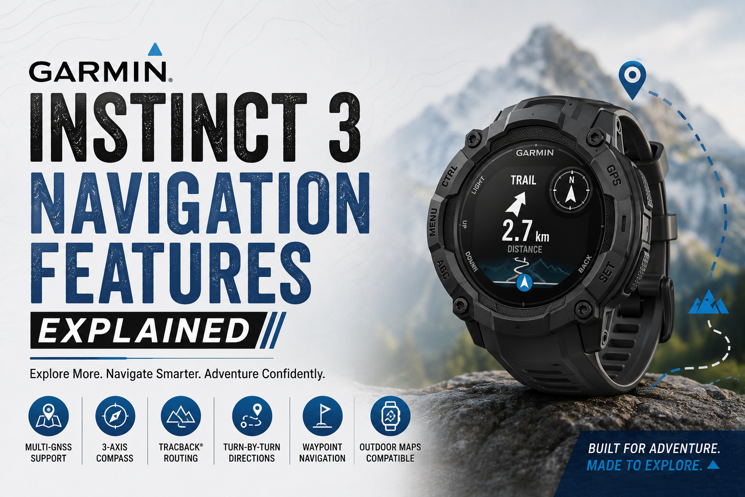 Garmin Instinct 3 Navigation Features Explained