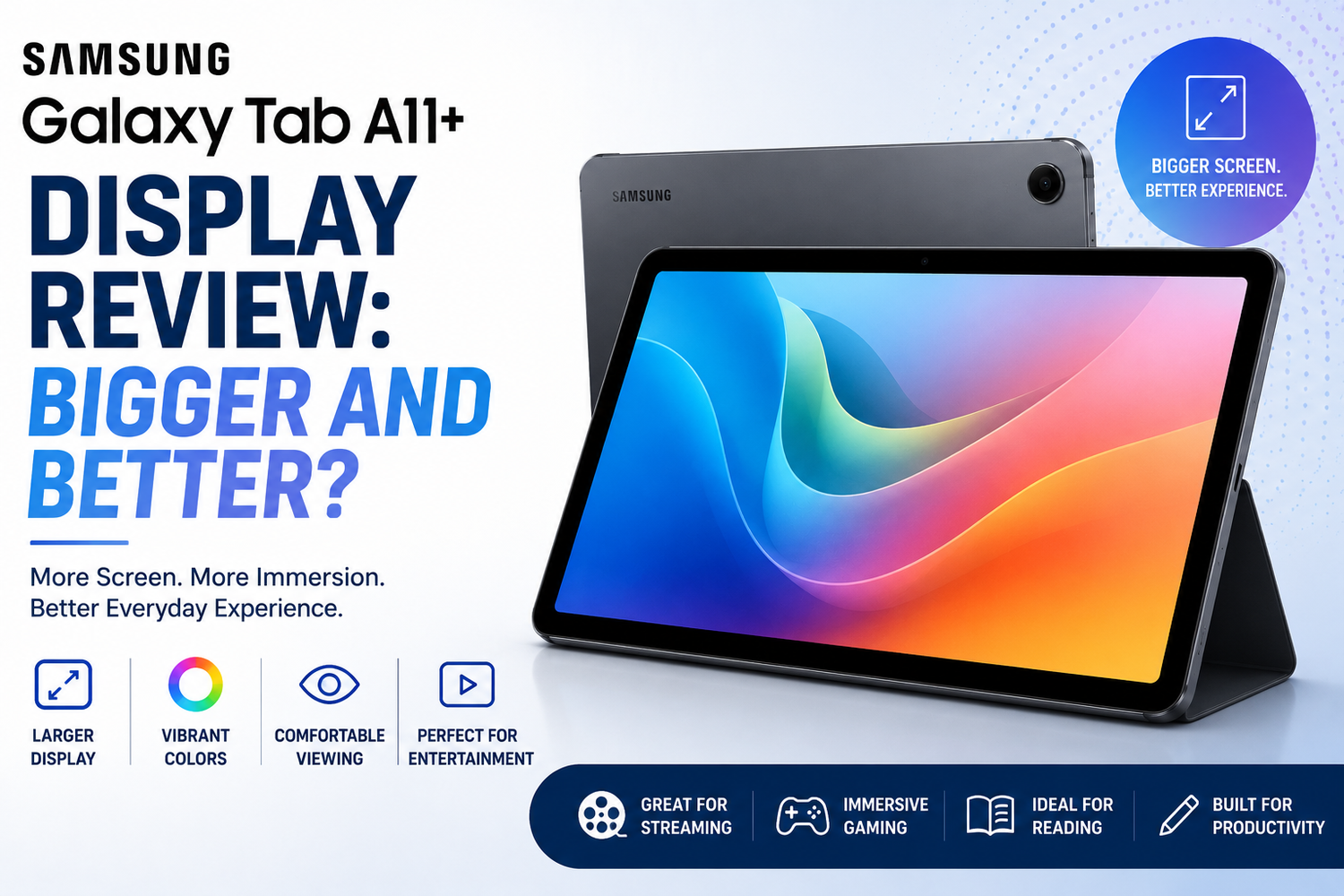 Samsung Galaxy Tab A11+ Display Review: Bigger and Better?