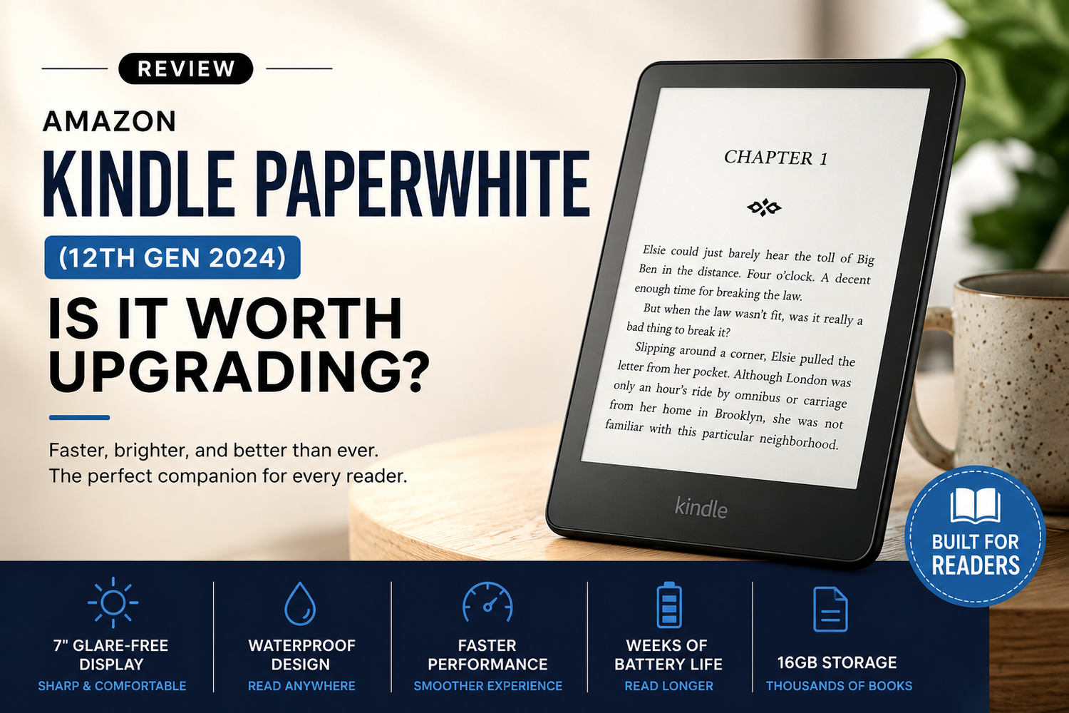 Amazon Kindle Paperwhite (12th Gen 2024) Review: Is It Worth Upgrading?