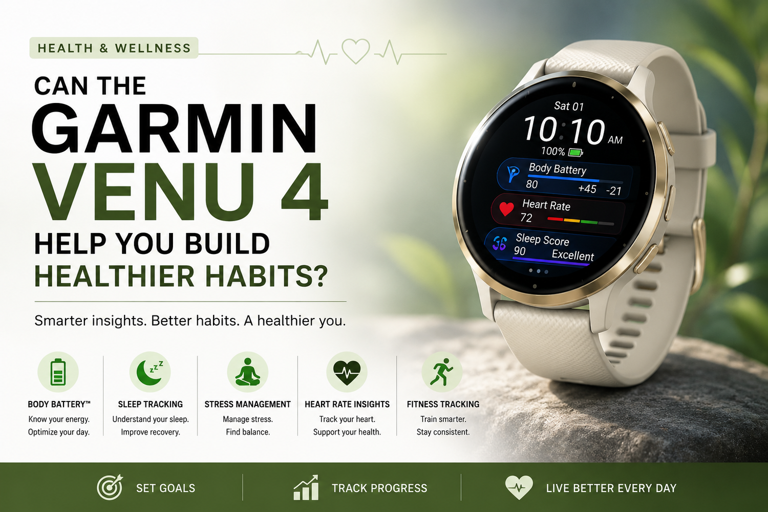 Can the Garmin Venu 4 Help You Build Healthier Habits?
