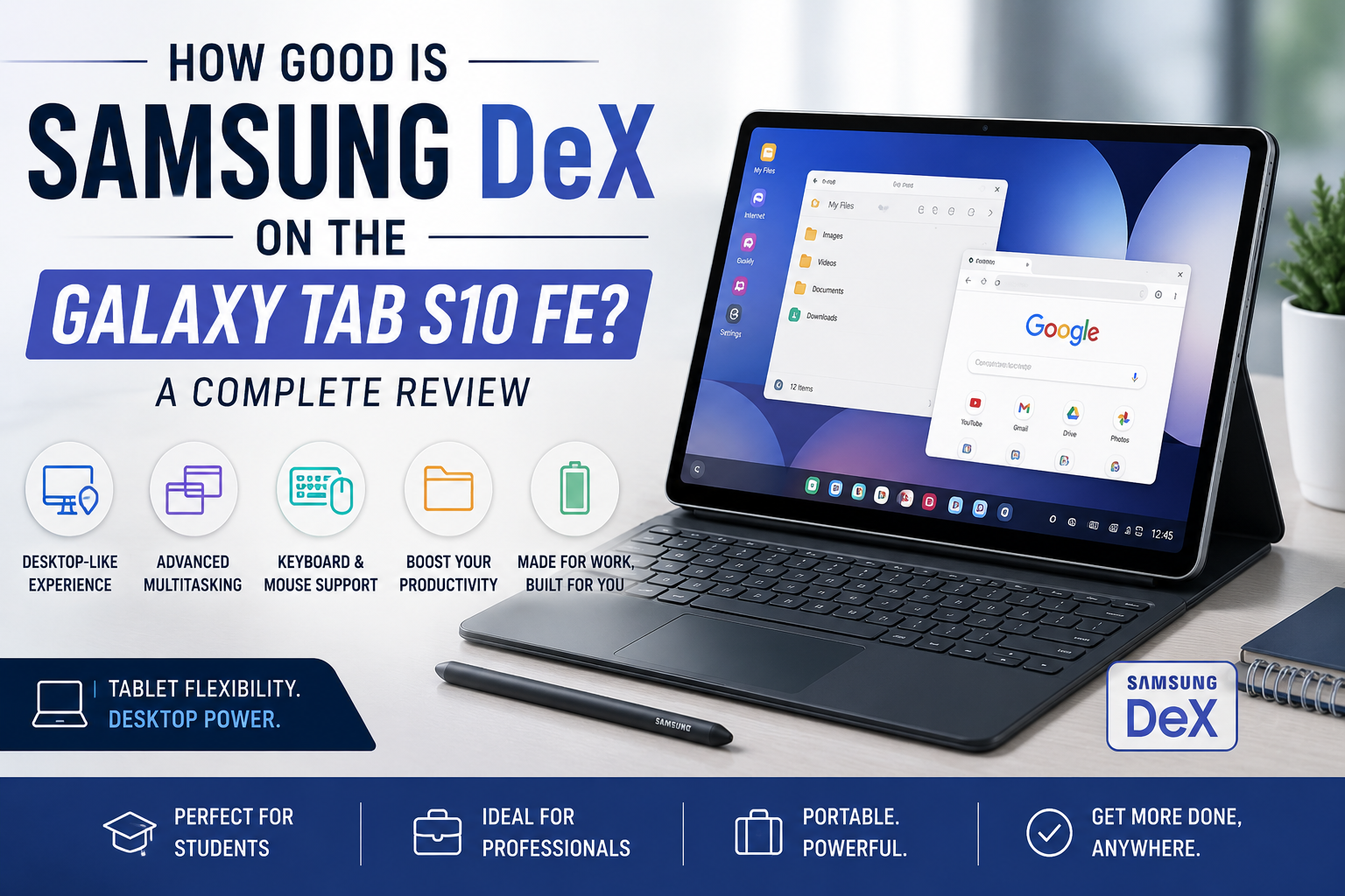 How Good Is Samsung DeX on the Galaxy Tab S10 FE?