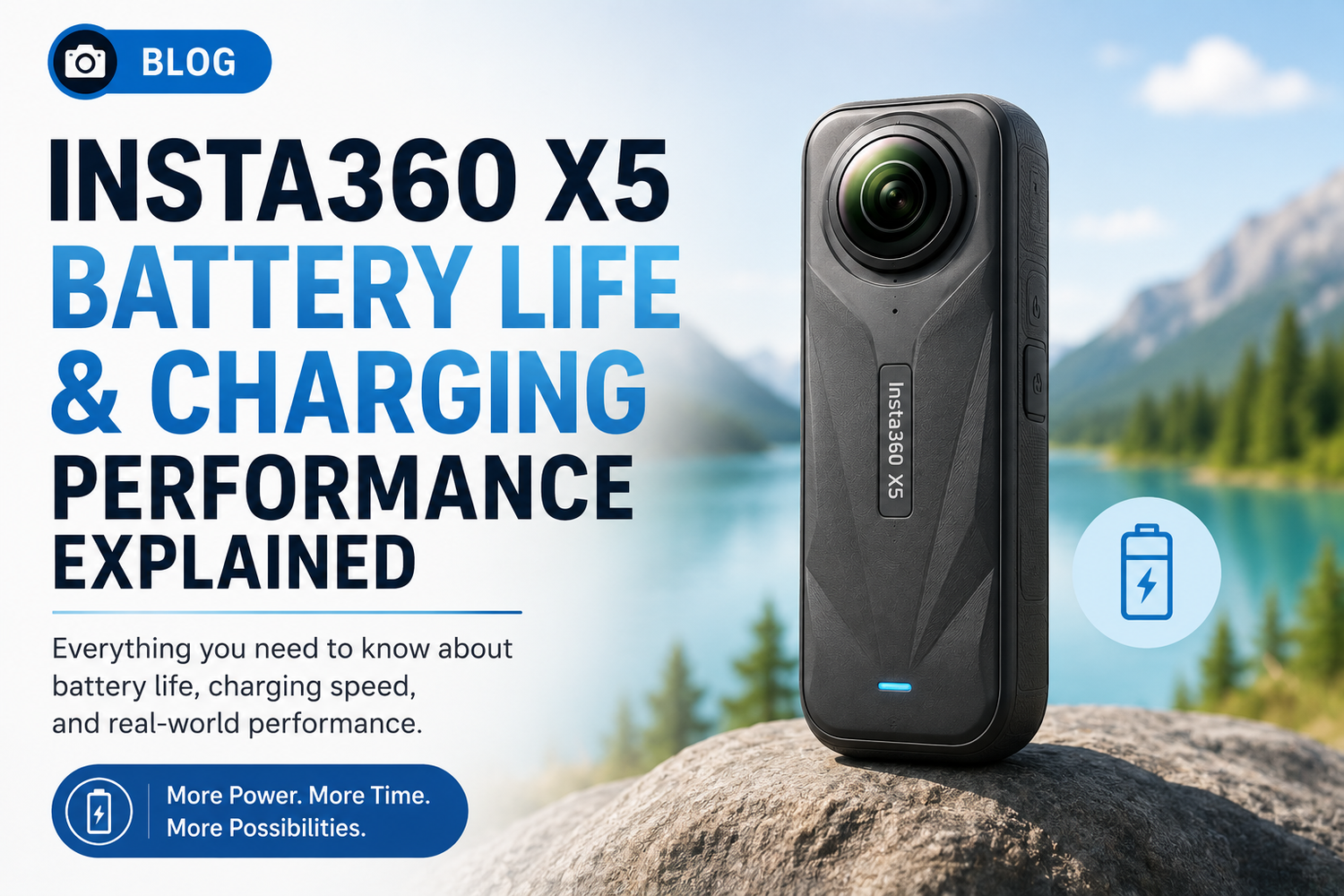 Insta360 X5 Battery Life and Charging Performance Explained