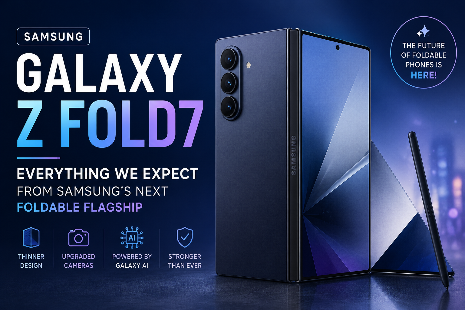 Samsung Galaxy Z Fold7: Everything We Expect From Samsung’s Next Foldable Flagship
