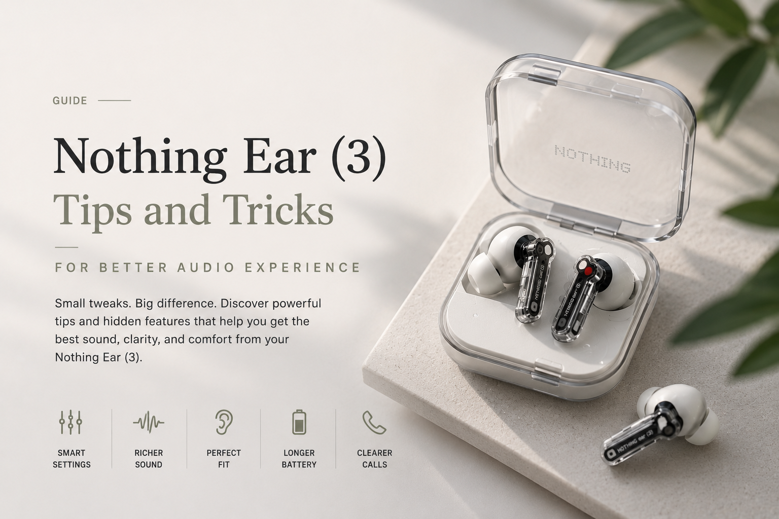 Nothing Ear (3) Tips and Tricks for Better Audio Experience