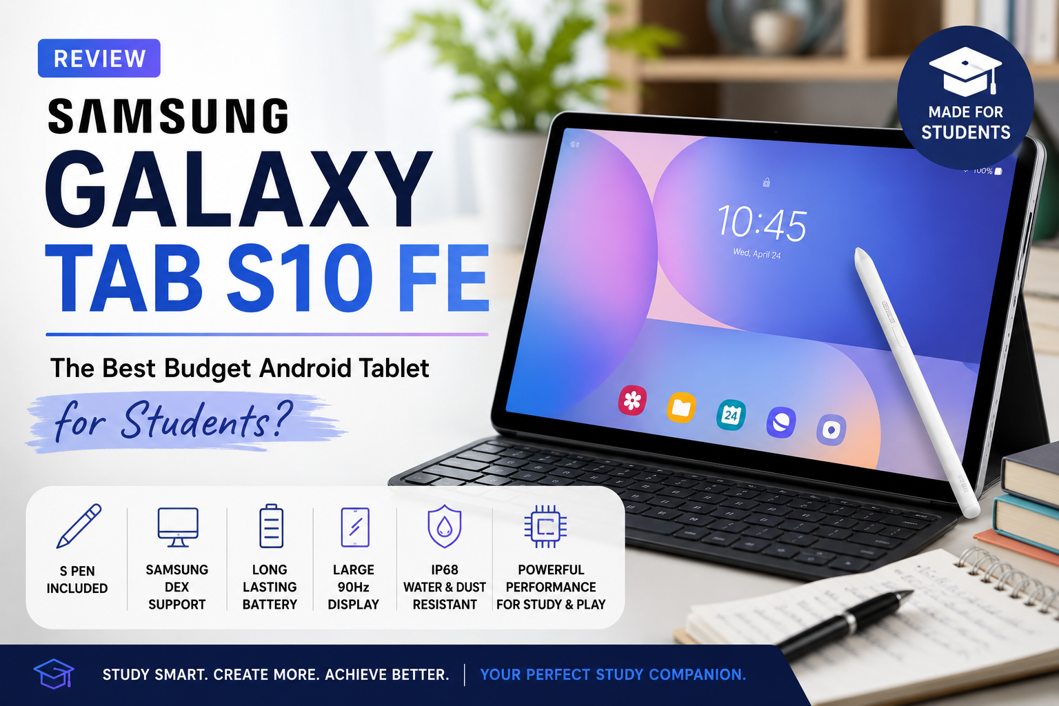 Samsung Galaxy Tab S10 FE Review: The Best Budget Android Tablet for Students?
