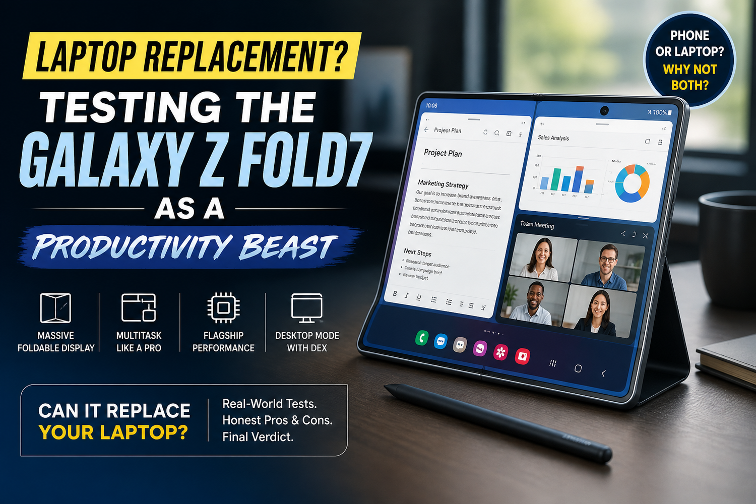 Laptop Replacement? Testing the Galaxy Z Fold7 as a Productivity Beast