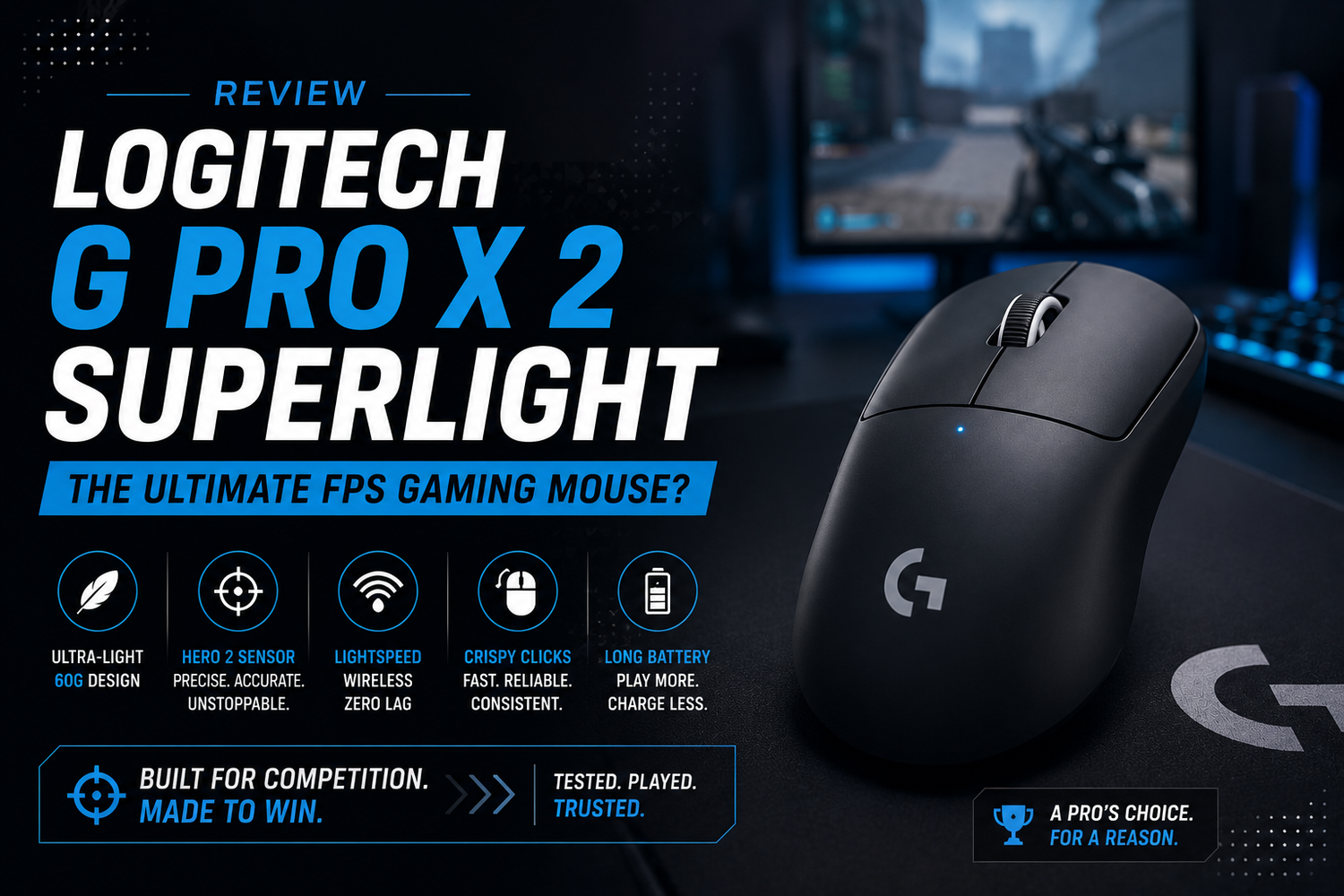 Logitech G Pro X 2 Superlight Review: The Ultimate FPS Gaming Mouse?