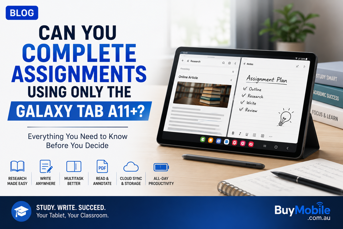 Can You Complete Assignments Using Only the Galaxy Tab A11+?