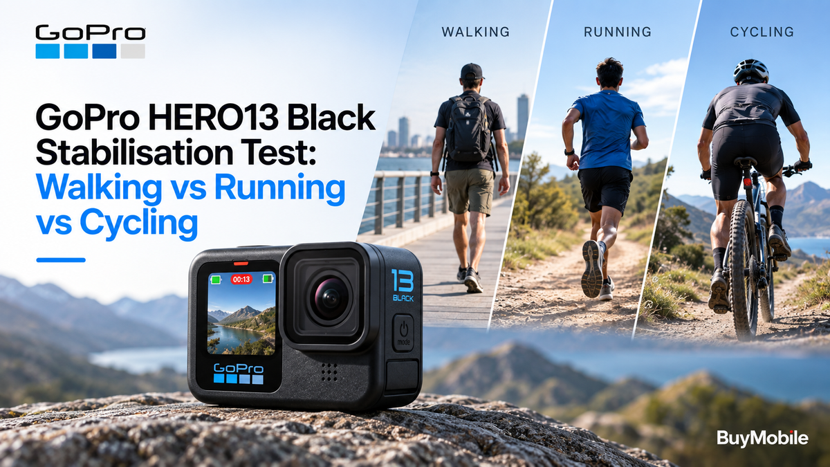 GoPro HERO13 Black Stabilisation Test: Walking vs Running vs Cycling