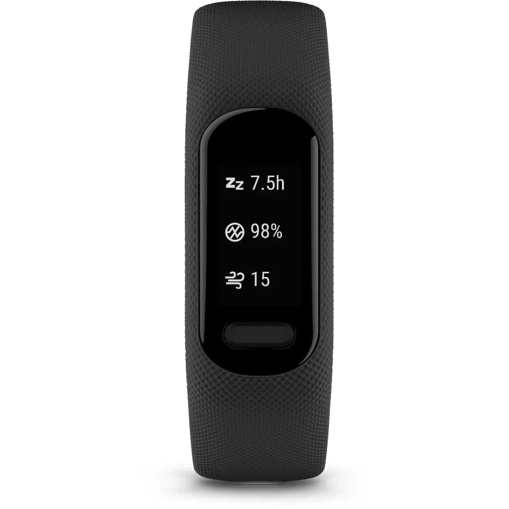 Garmin Vivosmart 5 (S/M) fitness tracker with health monitoring, activity tracking and a comfortable compact design.