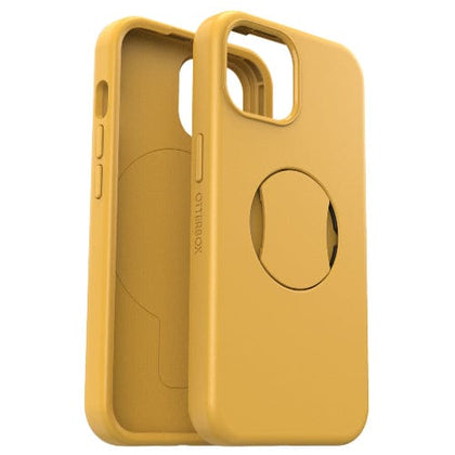 OtterBox Original Accessories Aspen Gleam 2.0 (Yellow) OtterBox OtterGrip Symmetry Series Case for iPhone 15 with MagSafe