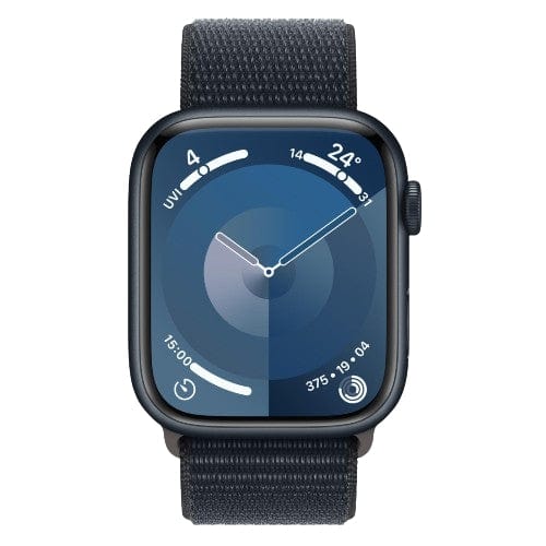 Apple Smart Watch Midnight Apple Watch Series 9,GPS + Cellular 45mm Midnight Aluminium Case with Sport Loop Opened Box