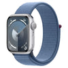Apple Smart Watch Winter Blue Apple Watch Series 9, MR923 GPS 41mm Silver Aluminium Case with Sport Loop