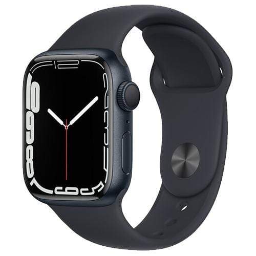 Apple Smart Watch Midnight Apple Watch Series 7, GPS + Cellular 45mm Midnight Aluminium Case with Sport Band (Open Box Special)