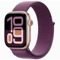 Apple Smart Watch Apple Watch Series 10 GPS MWWK3 42mm Rose Gold Aluminium Case with Plum Sport Loop