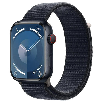 Apple Smart Watch Apple Watch Series 9 GPS + Cellular MRHU3ZP/A 41mm Midnight Aluminium Case with Midnight Sport Loop