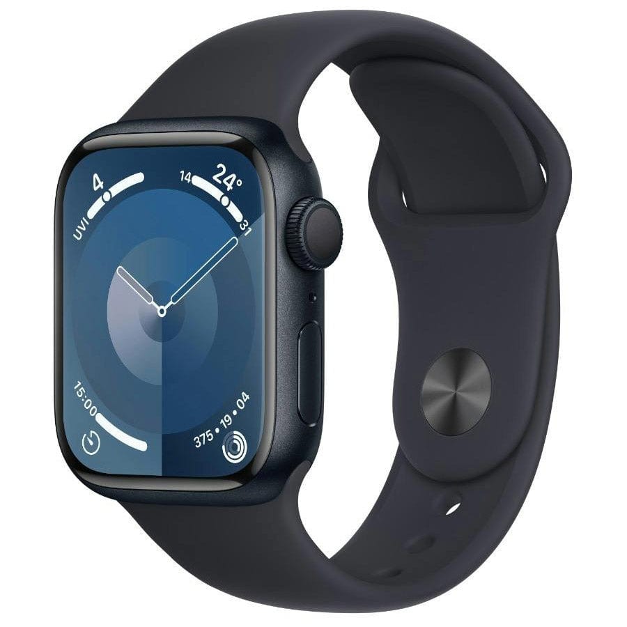 Apple Smart Watch Apple Watch Series 9 GPS + Cellular MRHR3ZP/A 41mm Midnight Aluminium Case with Midnight Sport Band S/M (Open Box)