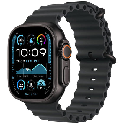 Apple Smart Watch Apple Watch Ultra 2 GPS + Cellular MX4P3ZP/A 49mm Black Titanium Case with Black Ocean Band (Open Box)