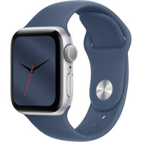 Apple Smart Watch Apple Watch SE 2 GPS MXET3 44mm Silver Aluminium Case with Denim Sport Band S/M