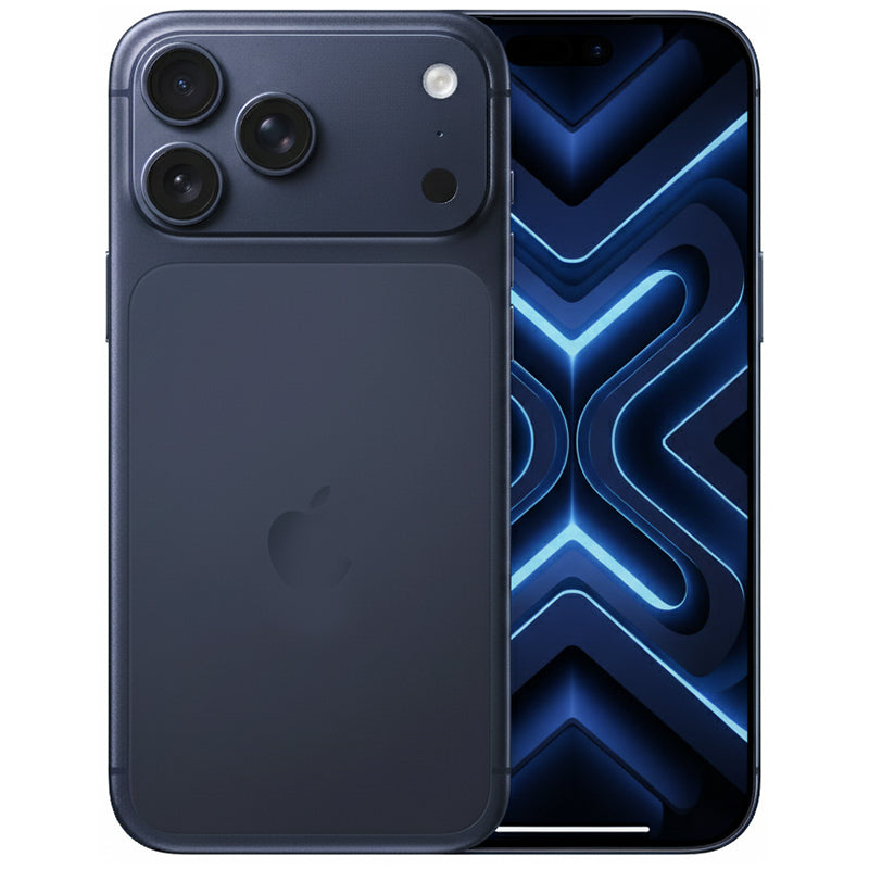 Apple iPhone 17 Pro Max (A3526 256GB 5G) Deep Blue Front Back