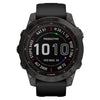 Garmin Smart Watch Garmin Fenix 7 Sapphire Solar Edition 47mm Carbon Grey DLC Titanium Case with Black Band