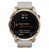 Garmin Smart Watch Garmin Fenix 7S Sapphire Solar Edition 42mm Cream Gold Titanium with Light Sand Band