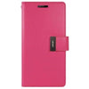 Goospery Original Accessories Hot Pink Goospery Rich Diary Book Case for iPhone 16 Pro