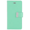 Goospery Original Accessories Mint Goospery Rich Diary Book Case for iPhone 16 Plus