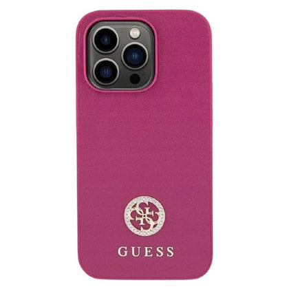Guess Original Accessories Metallic Pink GUESS Diamond Smooth Case for iPhone 15 Pro Max