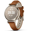 Garmin Smart Watch Garmin Lily 2 Classic Stylish Smartwatch Cream Gold with Tan Leather Band