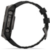 Garmin Smart Watch Garmin Fenix 8 51mm Solar Sapphire Carbon Grey DLC Titanium with Black/Pebble Grey Silicone Band