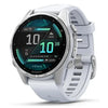 Garmin Smart Watch Garmin Fenix 8 43mm AMOLED Silver with Whitestone Silicone Band