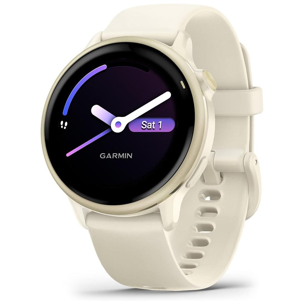 Garmin Smart Watch Lunar Gold with Bone Band Garmin Vivoactive 6 (GPS Fitness Smartwatch)