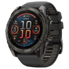 Garmin Smart Watch Garmin Fenix 8 51mm AMOLED Sapphire Carbon Gray DLC Titanium with Black/Pebble Gray Silicone Band