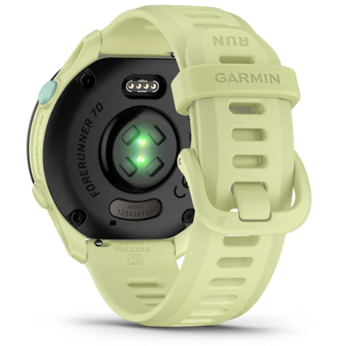 Garmin Forerunner 70 GPS Running Smartwatch with fitness tracking, running metrics, heart rate monitoring and a comfortable, lightweight design.