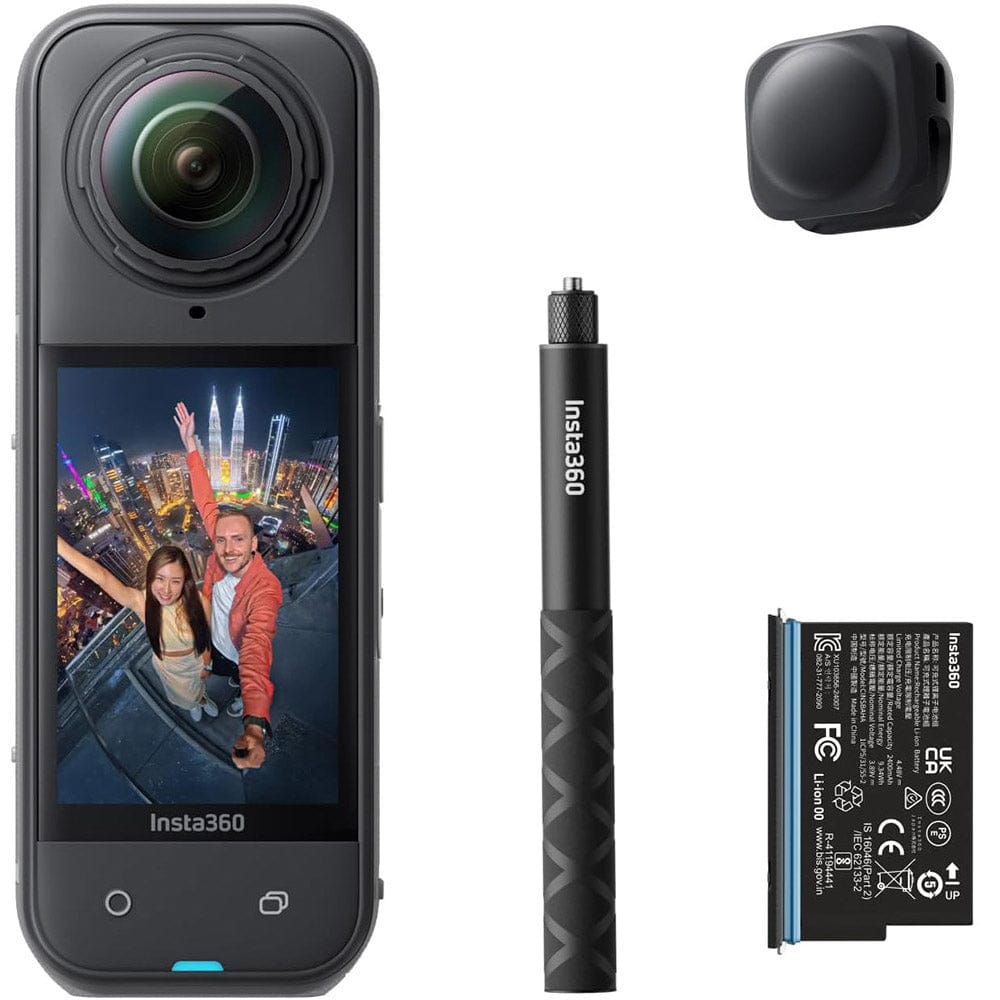 Insta360 Action Cameras Insta360 X5 Waterproof 8K 360 Action Camera (Starter Bundle)