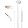 JBL Headphones White JBL Tune 110 In-Ear Headphones With 3.5mm Jack