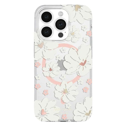Kate Spade Original Accessories Classic Peony Kate Spade New York Protective Hardshell MagSafe Case for iPhone 15 Pro