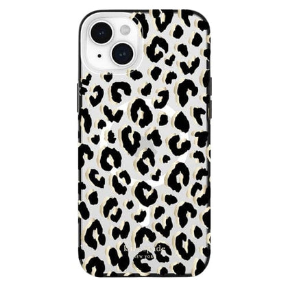 Kate Spade Original Accessories City Leopard Kate Spade New York Protective Hardshell MagSafe Case for iPhone 15 Plus