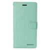 Blue Moon Generic Accessories Mint Mansoor Diary Case with Card Slot for iPhone 16