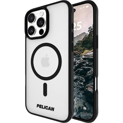 Pelican Original Accessories Clear/Black Frosted Pelican Ranger MagSafe Case for iPhone 16 Pro Max