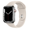 Apple Smart Watch Silver Refurbished Apple Watch Series 7, GPS + Cellular 45mm Stainless Steel Case (6 Months limited Seller Warranty)