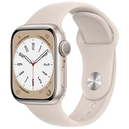Apple Smart Watch Starlight Refurbished Apple Watch Series 8, GPS+Cellular 41mm Aluminium Case (6 Months limited Seller Warranty)