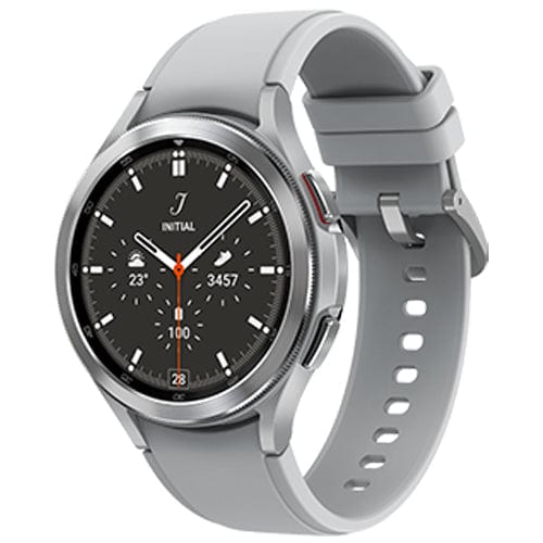 Samsung Smart Watch Silver Refurbished Samsung Galaxy Watch4 Classic GPS 46mm Stainless Steel Case (6 Months limited Seller Warranty)