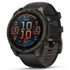 Garmin Smart Watch Garmin Fenix 8 47mm AMOLED Sapphire Carbon Gray DLC Titanium with Black/Pebble Gray Silicone Band