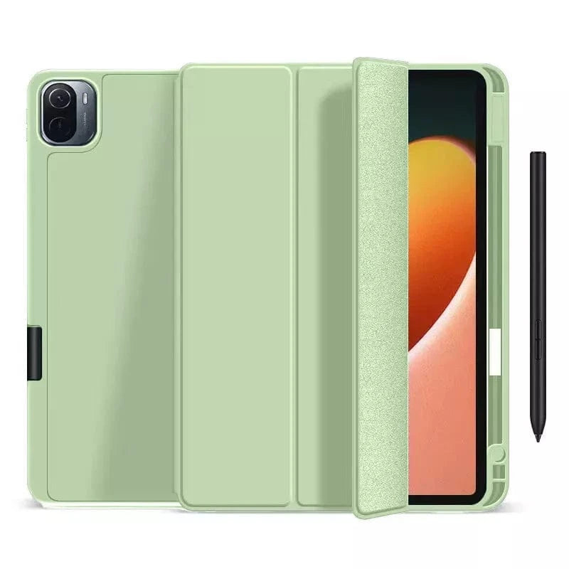 Techieexpert Generic Accessories Shockproof Smart Cover TPU Case For iPad Pro 11" 4th Gen Pen Slot - Matcha Green