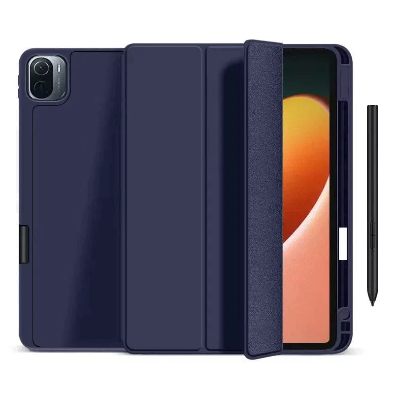 Techieexpert Generic Accessories Shockproof Smart Cover TPU Case For iPad Air 3rd Gen 10.5" Pen Slot - Navy Blue