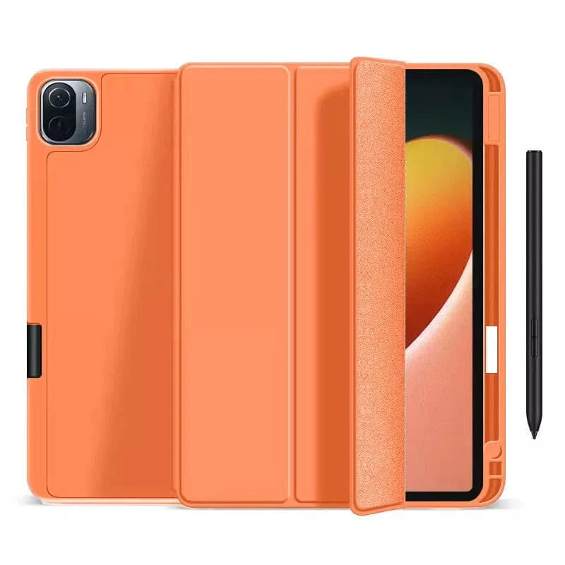 Techieexpert Generic Accessories Shockproof Smart Cover TPU Case For iPad Air 5th Gen 10.9" Pen Slot - Orange