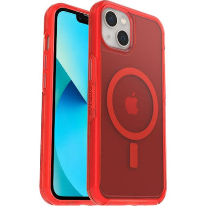 Otterbox Original Accessories In The Red OtterBox Symmetry Series+ Clear Antimicrobial Case for iPhone 13 with MagSafe