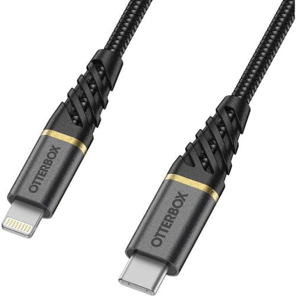 Otterbox Original Accessories Glamour Black OtterBox Lightning to USB-C Fast Charge Premium Cable (1 meter)